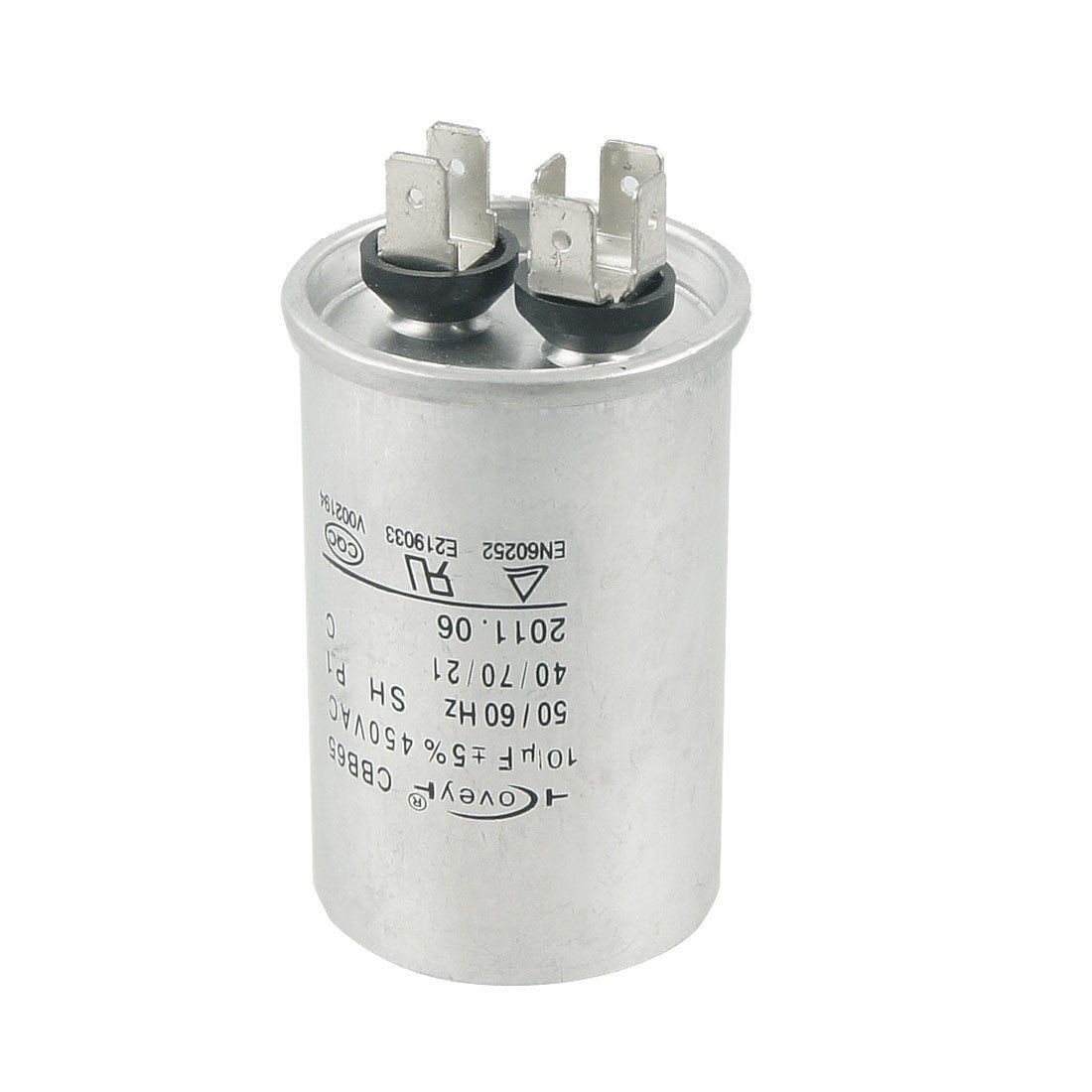 CBB65 Air Conditioner Polypropylene Film Motor Capacitor 10uF AC 450V