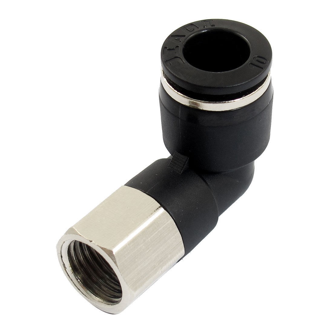 Air Pneumetic 10mm to 1/4" PT Female Thread Connector Elbow Quick Fitting