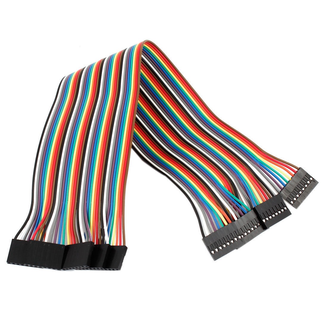 5 Pcs 30cm 2.54mm 8 Pin Female to Female Cable Line Connect Jumper Wire Colorful