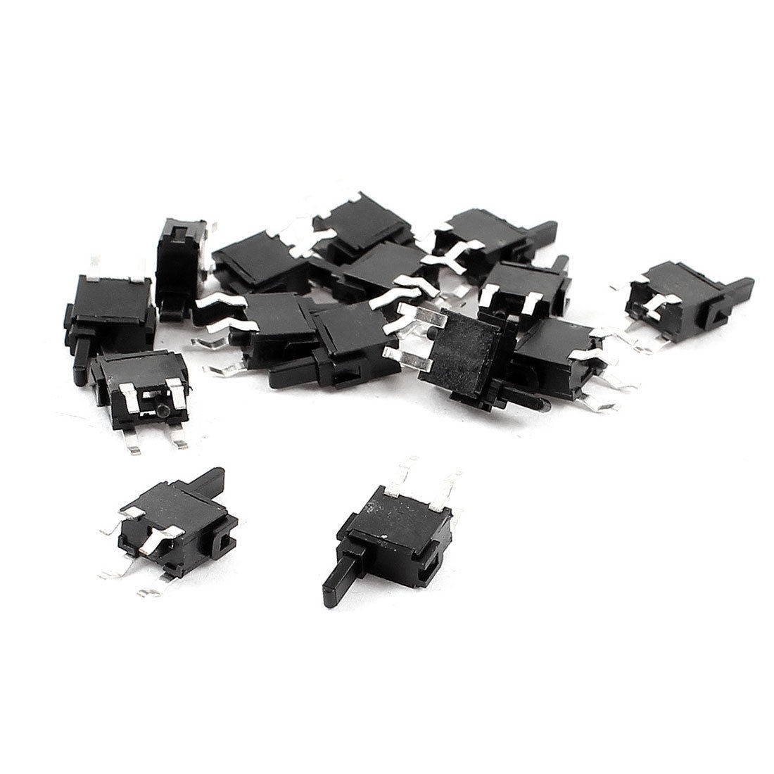 15 Pcs 4 Pins DPST PCB Mounted Momentary Push Button Micro Switch for Camera