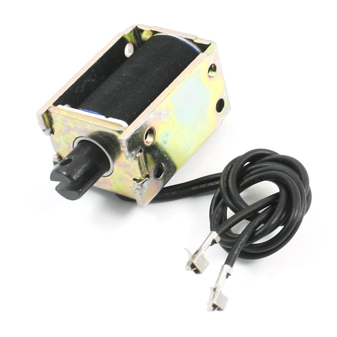 DC 24V 0.35A 5mm Stroke 500g Force Open Frame Push Solenoid Electromagnet