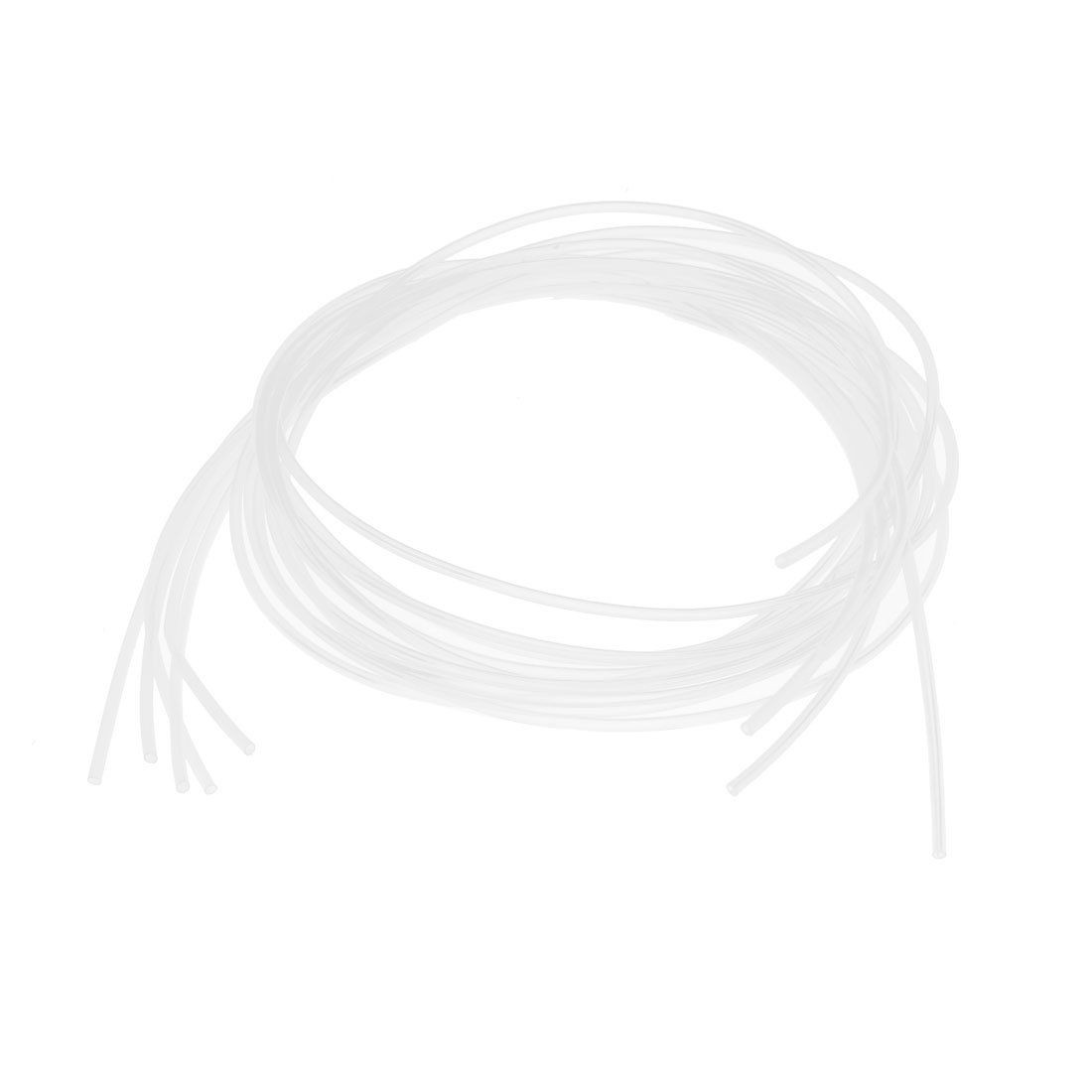 2:1 Shrink Ratio 1M 3.3Ft Clear Flexible Heat Shrinkable Tubing 5pcs