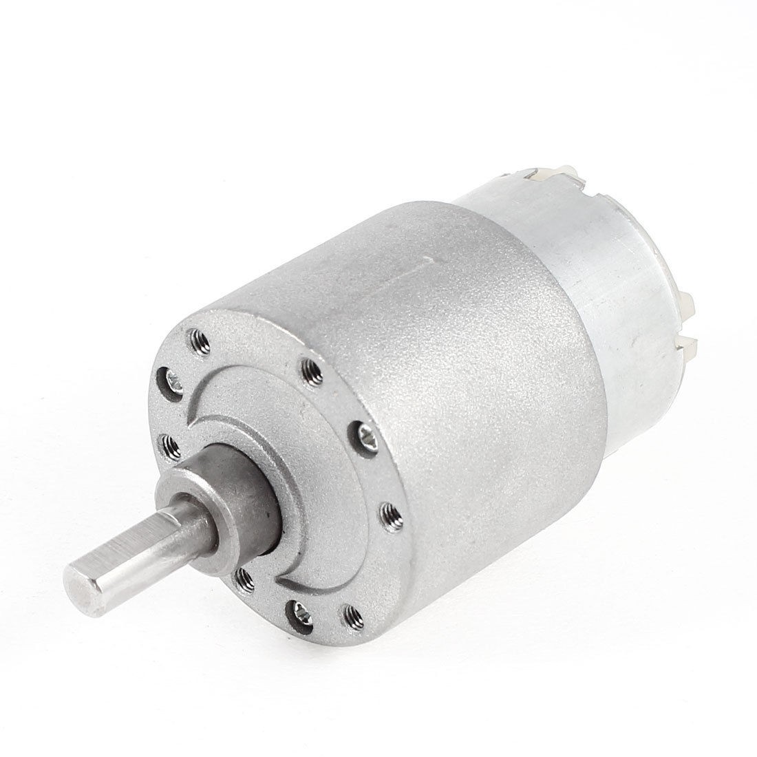 DC 12V 17RPM 6mm Dia Shaft Gear Box Speed Reduction Motor for Intelligent Robot