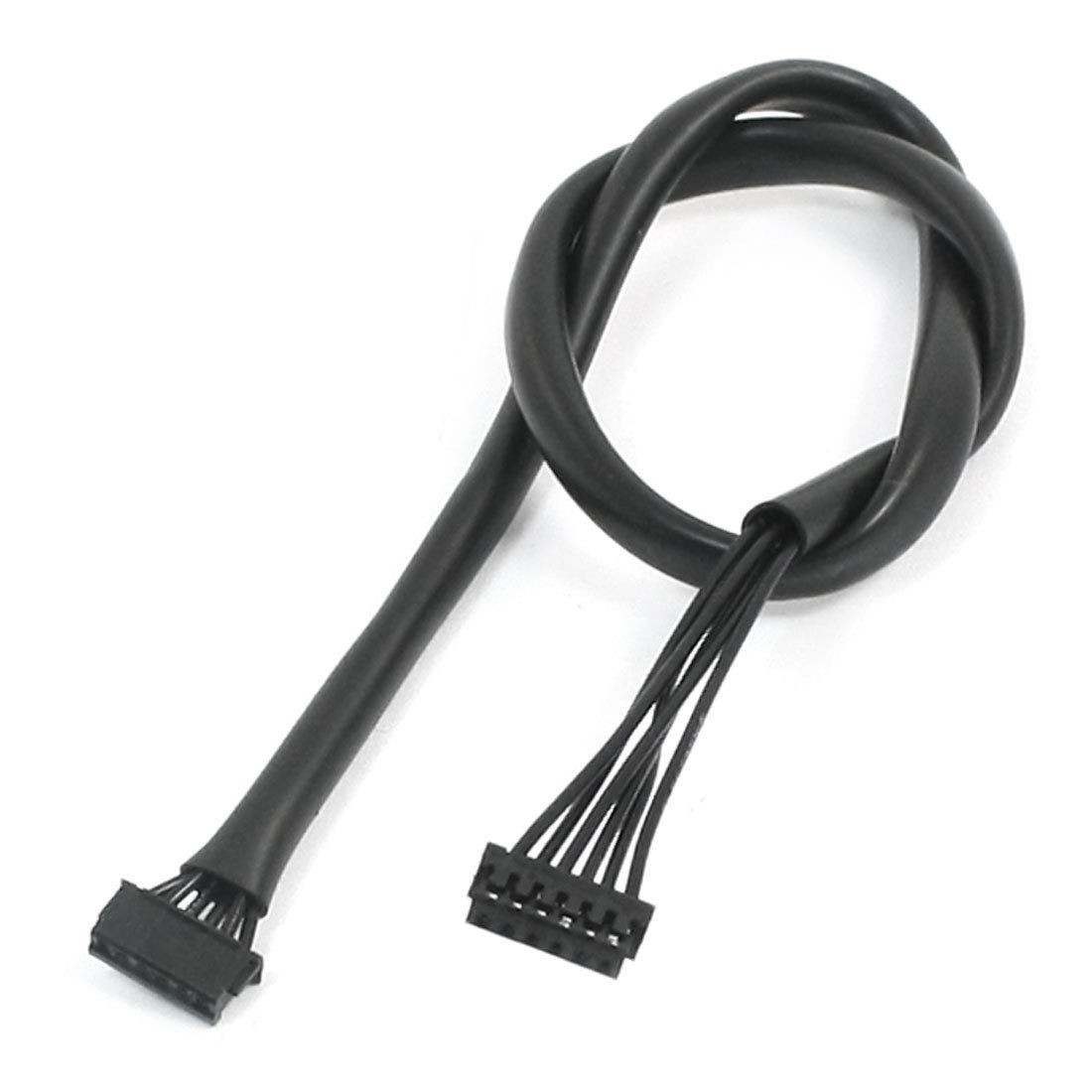 DC 300V 105C 6-Pin JST-XH Plug Connector Black RC Car Motor Sensor Cable 31cm