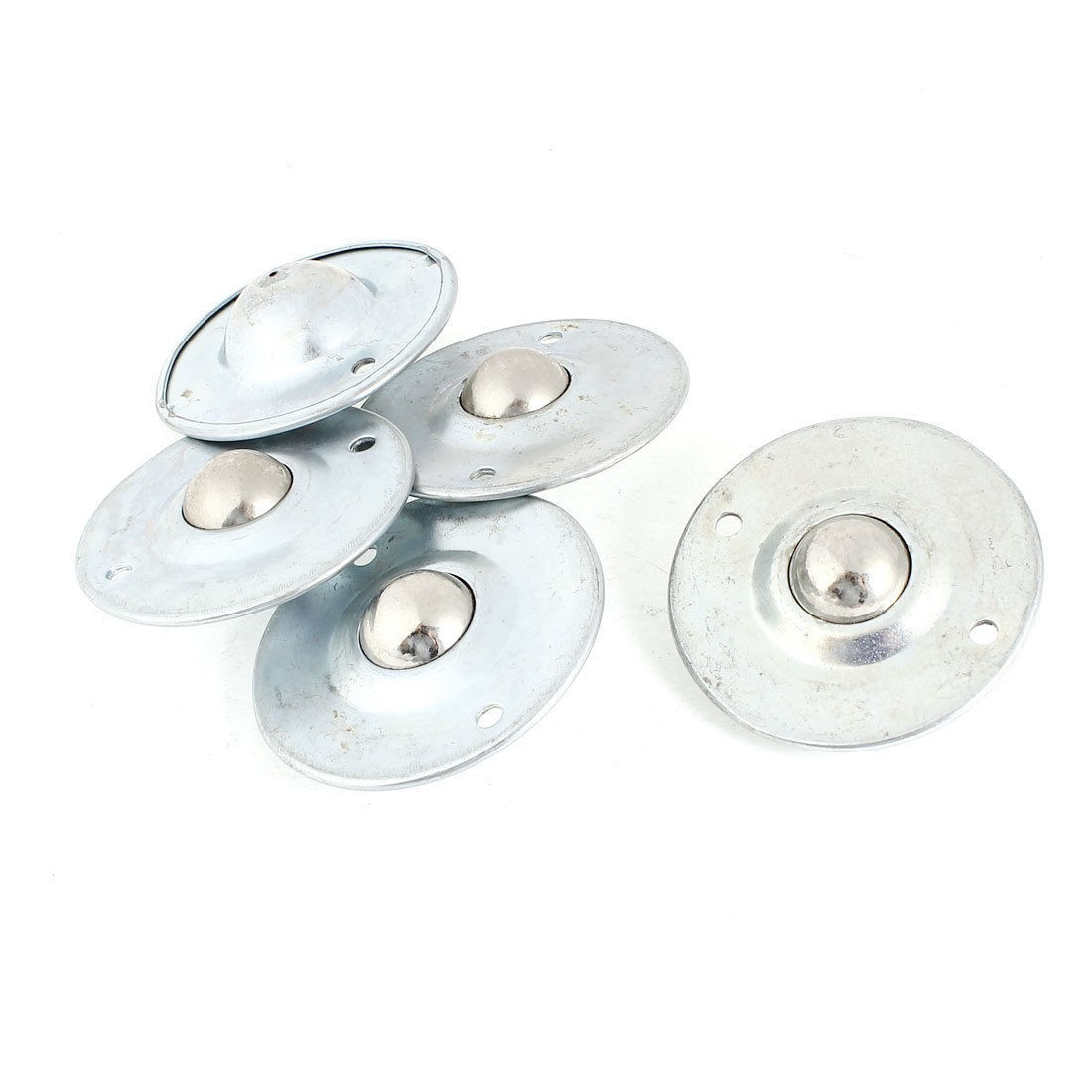 5 Pcs 25mm Diameter Ball Metal Flange Round Shaped Transfer Unit Mounted Bearing