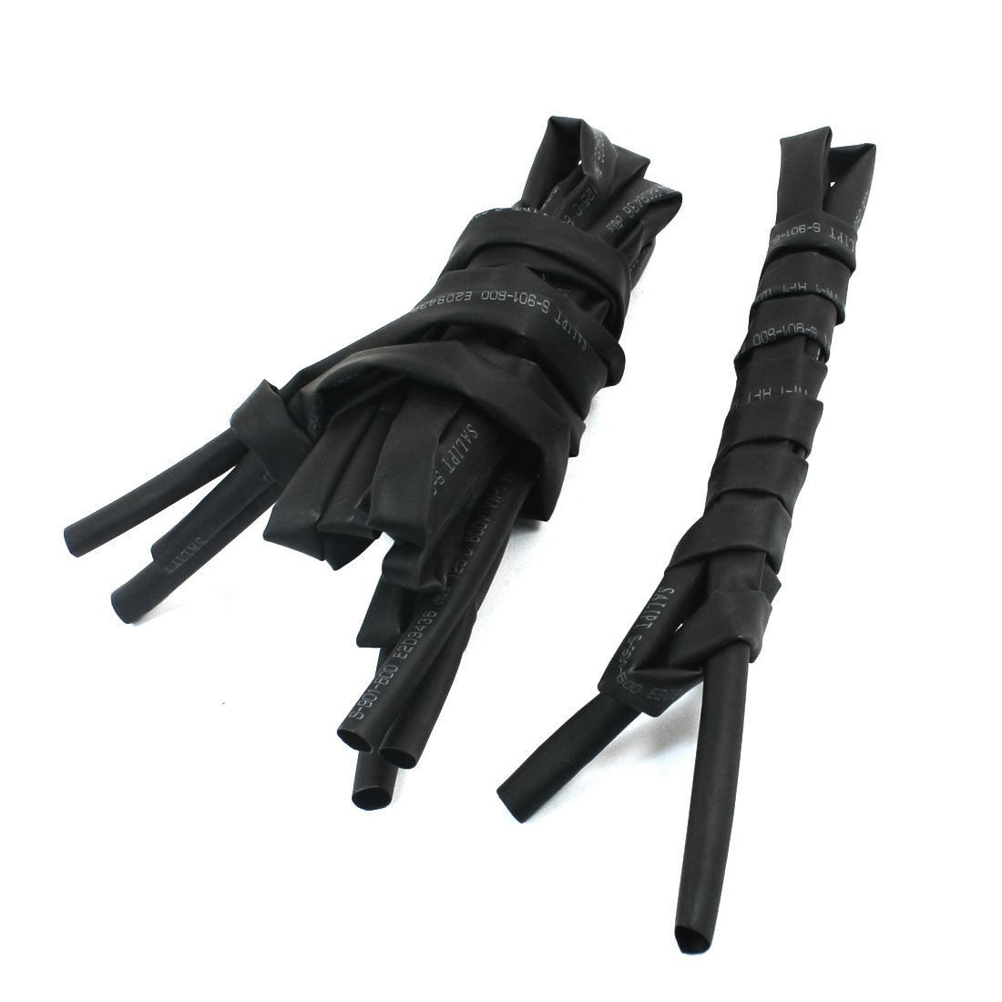 5mm Black Insulated Heat Shrink Tube Shrinkable Pipe 1M 3.3ft 4 Pcs