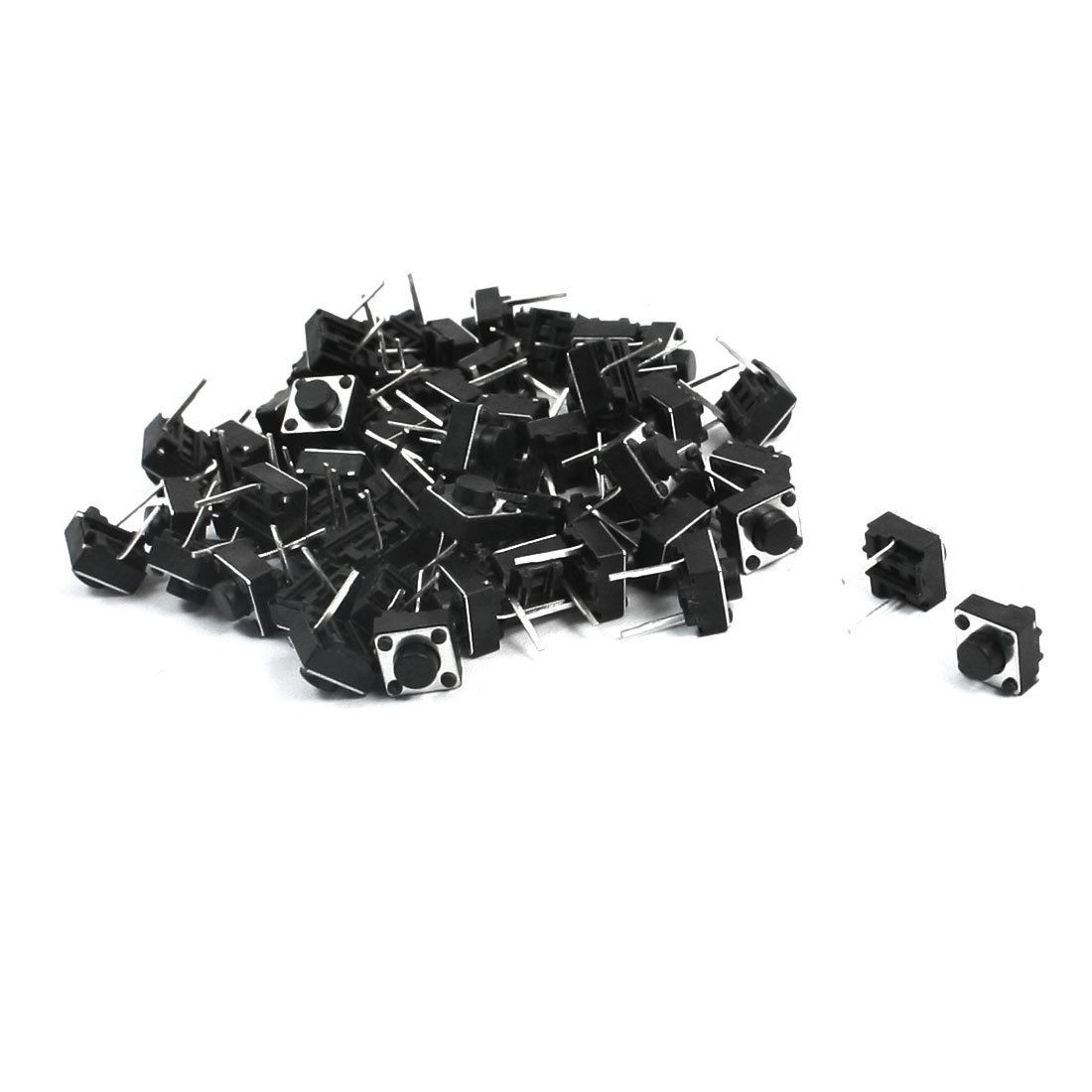 55Pcs Momentary Tact Tactile Push Button Switch 6x6x5mm 2-pin DIP
