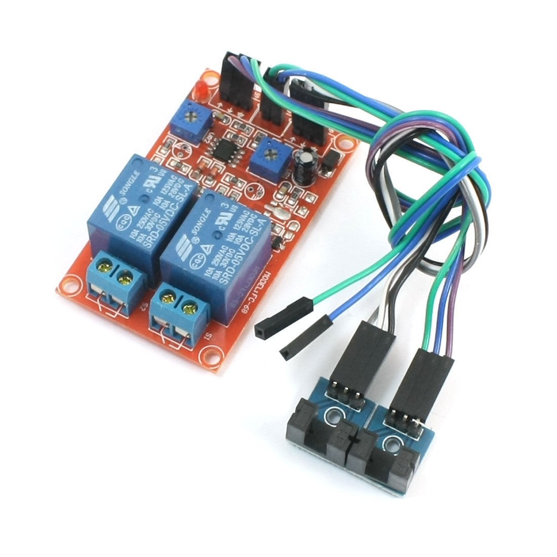 DC5V Coil 2-Channel Optocoupler Relay PCB Board Module Switch for Arduino