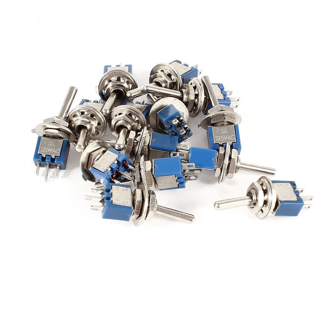 14 Pcs AC 125V 3A Amps ON/ON 2 Position SPDT Toggle Switch SMTS-102