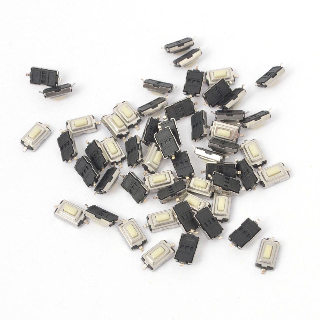 55Pcs Momentary Tact Tactile Push Button Switch 3x6x2.5mm 2-pin SMD