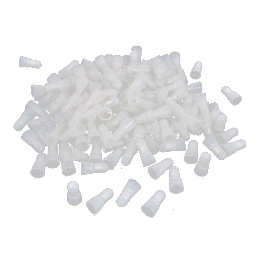 500 Pcs 8mm Tin Plated Tube Inner Dia Closed End Caps Wire Connectors