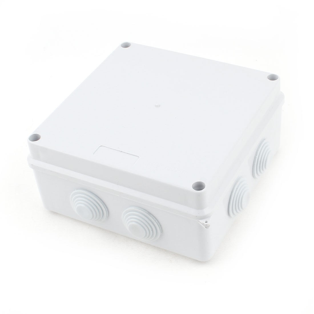 White ABS IP65 26mm Hole Dia Waterproof Junction Box 150 x 150 x 70mm