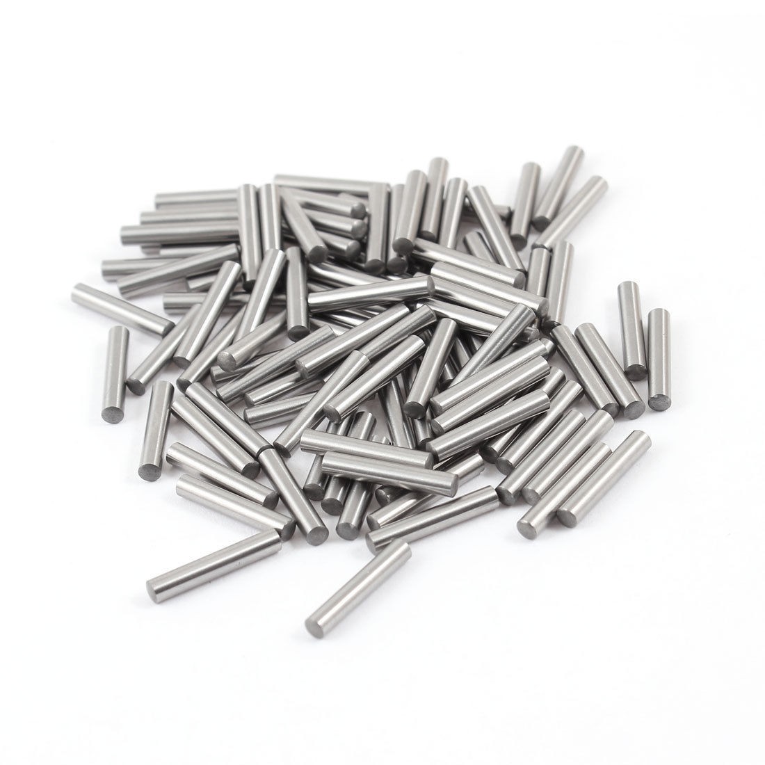 100 Pcs Stainless Steel 2.7mm x 15.8mm Dowel Pins Fasten Elements Silver Tone