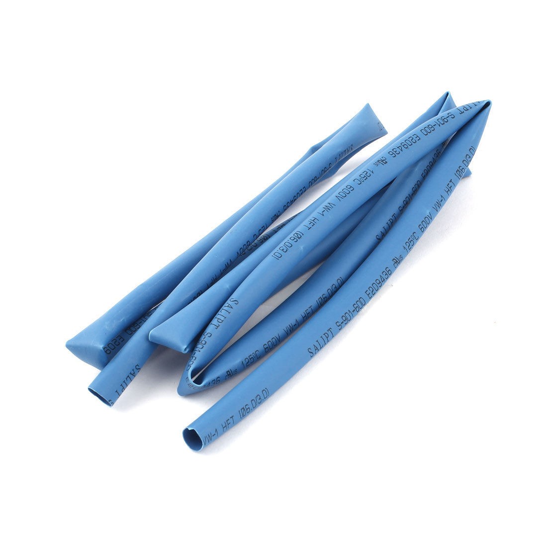 1m 3.3ft Dia Ratio 2/1 6mm Blue Wire Insulation Heat Shrink Tube Tubing