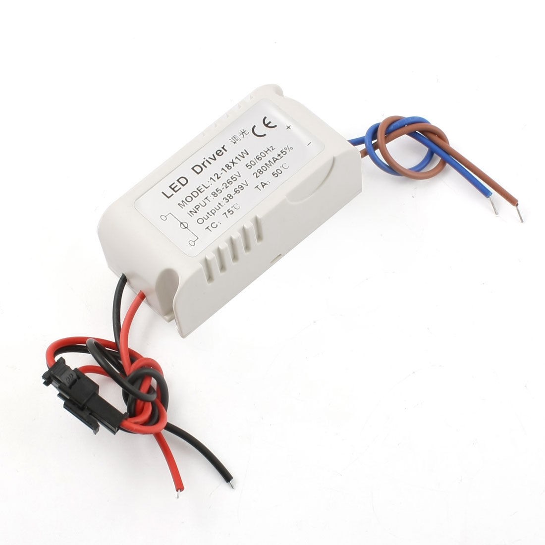 AC 85-265V DC 38-69V 280mA (12-18)x1W LED Driver Power Supply Dimmer Adapter