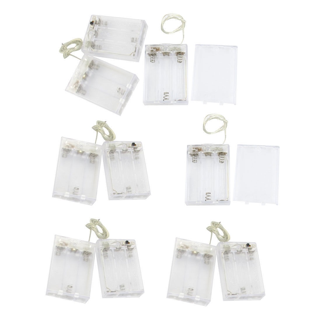 10Pcs 3 x AA Batteries Battery Holder Case Container w On/Off Switch