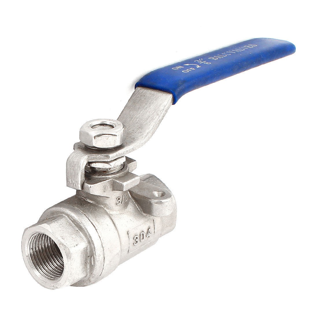 3/8PT 90 Degree Rotating Lever Handle 304 Grade Stainless Steel Ball Valve