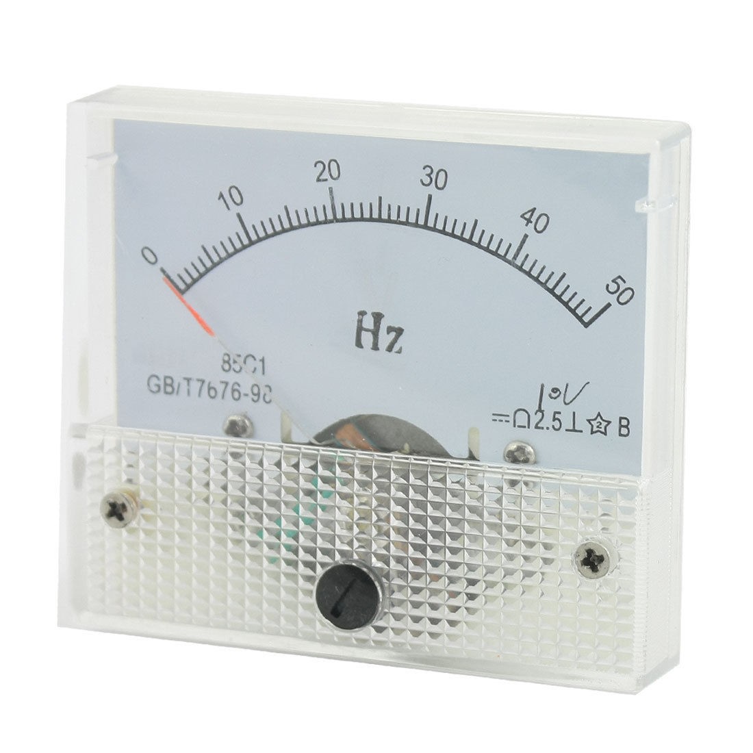 2.5 0-50Hz DC 10V Panel Analog Frequency Meter Measure Tool 85C1