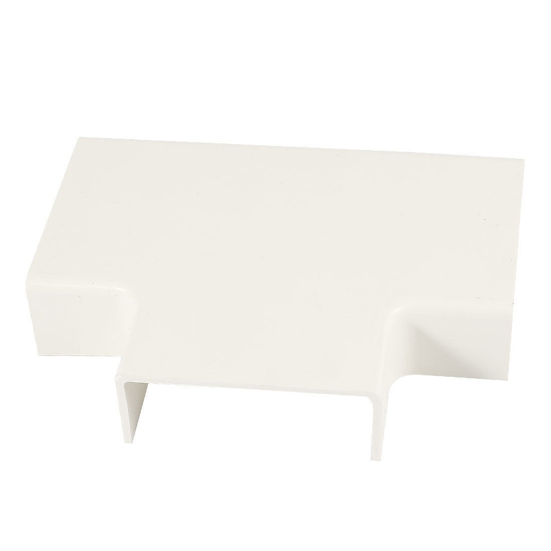 59mm x 59mm x 22mm 3 Way PVC Flat Tee Mini Trunking Cable Raceway Fitting