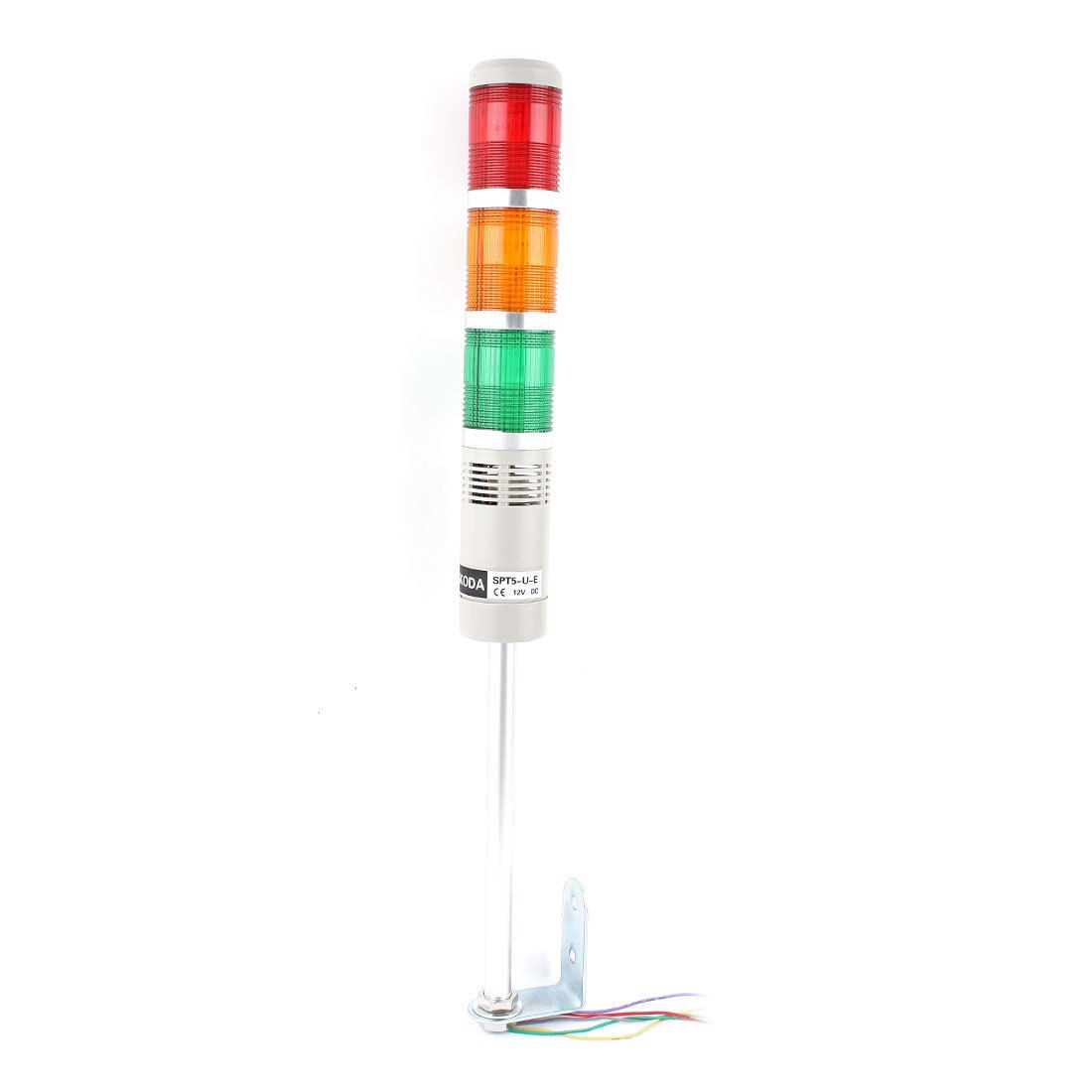 Industrial DC 12V Red Green Yellow LED Lamp Tower Warning Signal Light SPT5-U-E
