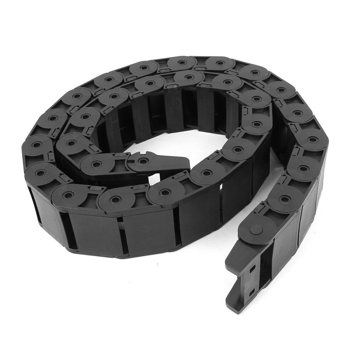 Black Plastic Drag Chain Cable Carrier 18 x 37mm for CNC Machine