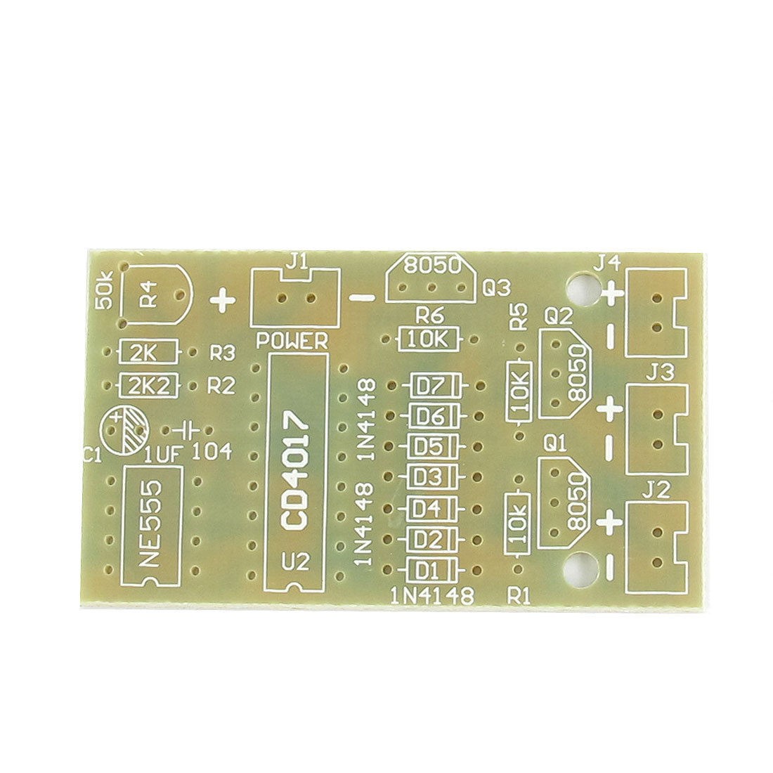 CD4017 NE555 DIY Flashing Light Module PCB Blank Board 54mm x 31mm
