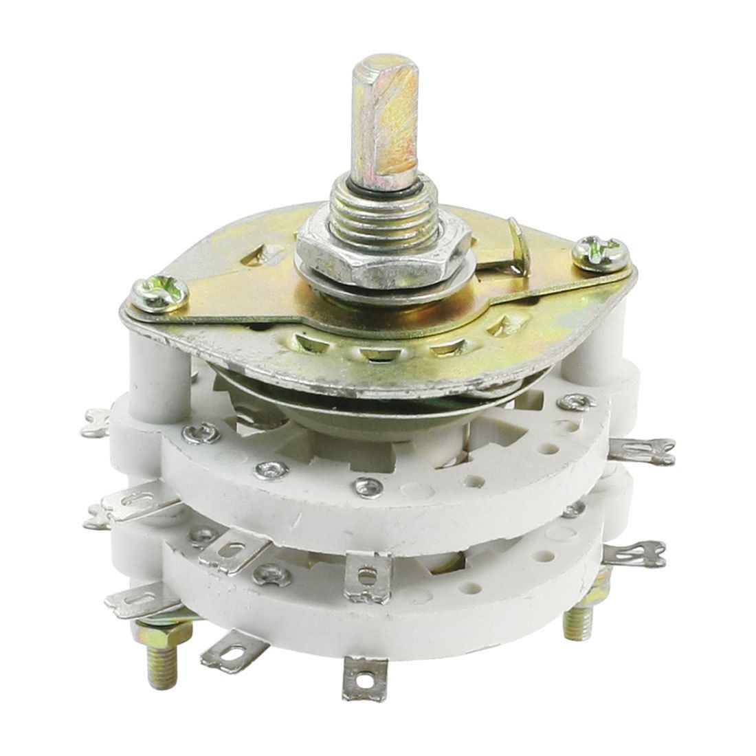 6mm Dia Shaft 4P3T 4 Pole 12 Position Band Channel Selector Rotary Switch