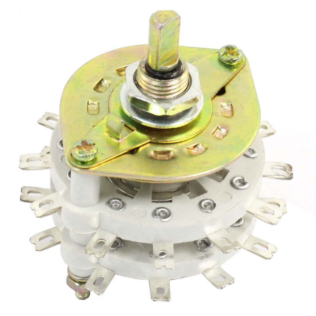TV Radio Ceramic Band Channel Rotary Switch Selector 2P11T 2 Pole 11 Throw