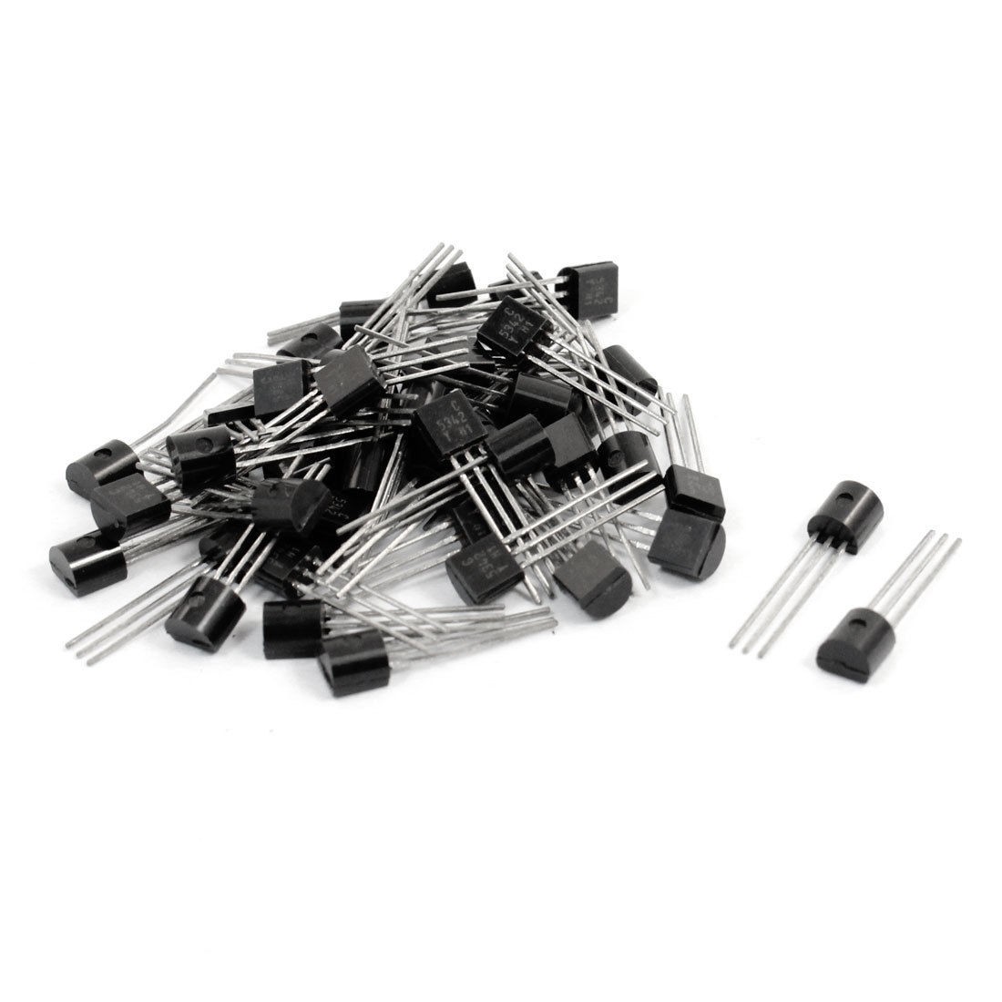 C5342 50V 0.5A 0.8W 3 Pin Semiconductor NPN Transistor Black 50 Pcs