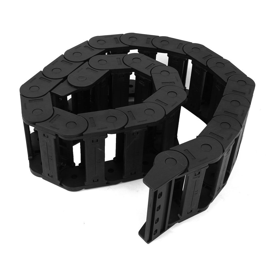 Black Plastic Drag Chain Cable Carrier 25 x 77mm for CNC Machine