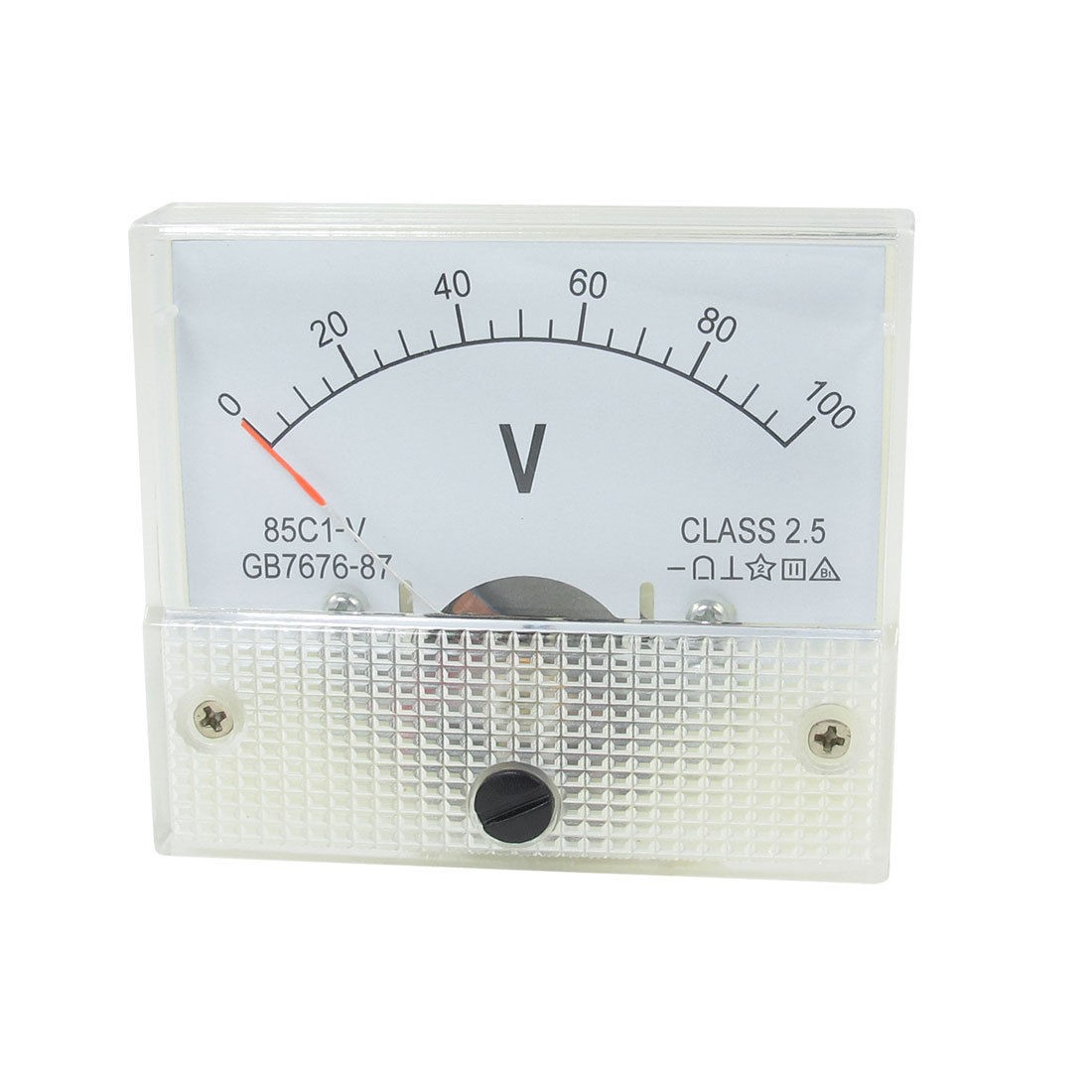 85C1-V DC 0-100V Rectangle Analog Panel Volt Meter Voltmeter Gauge