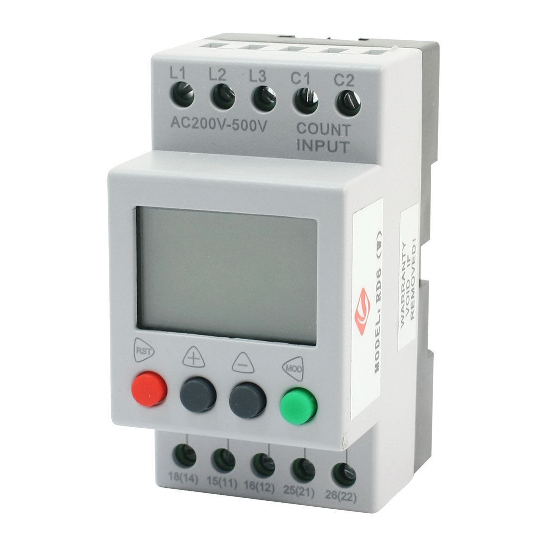RD6 LCD Display Phase Failure Sequence Unbalance Protective Relay