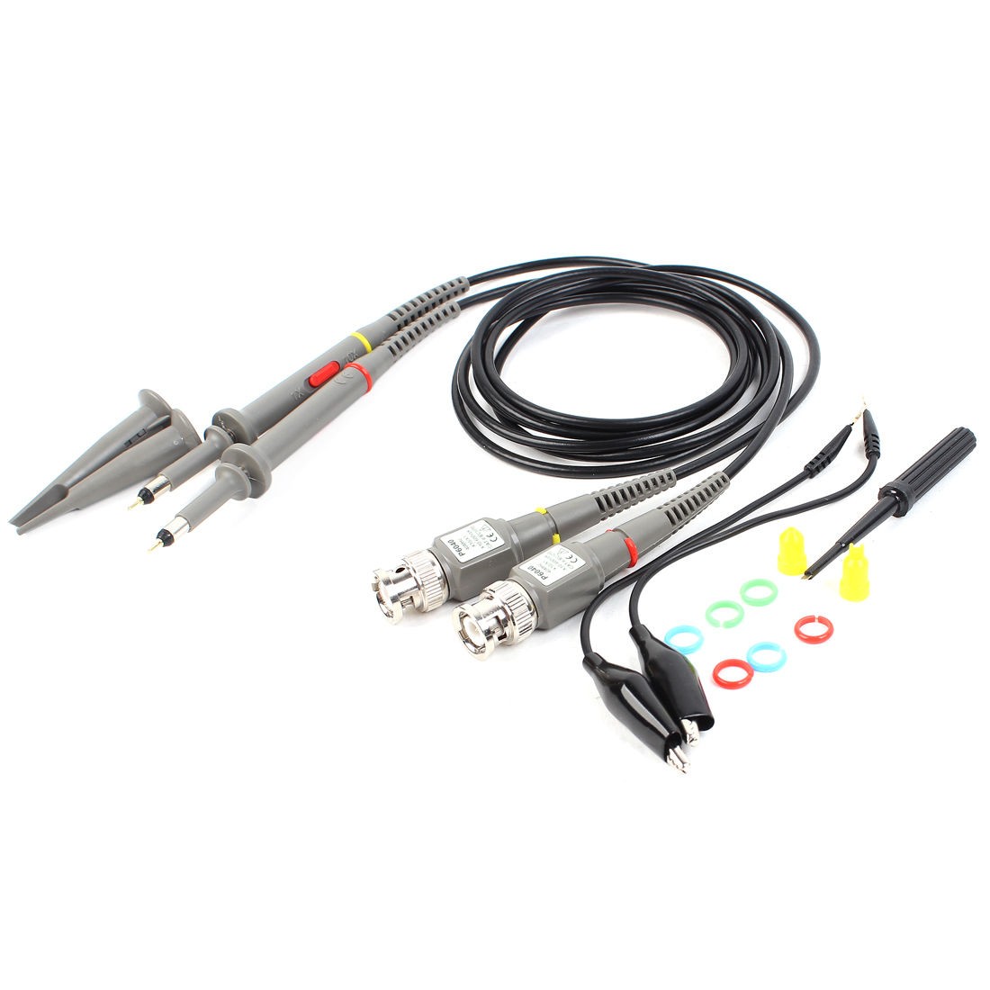 Pair X1 X10 40MHz Oscilloscope Scope Clip Probe Analyzer for HP Tektronix
