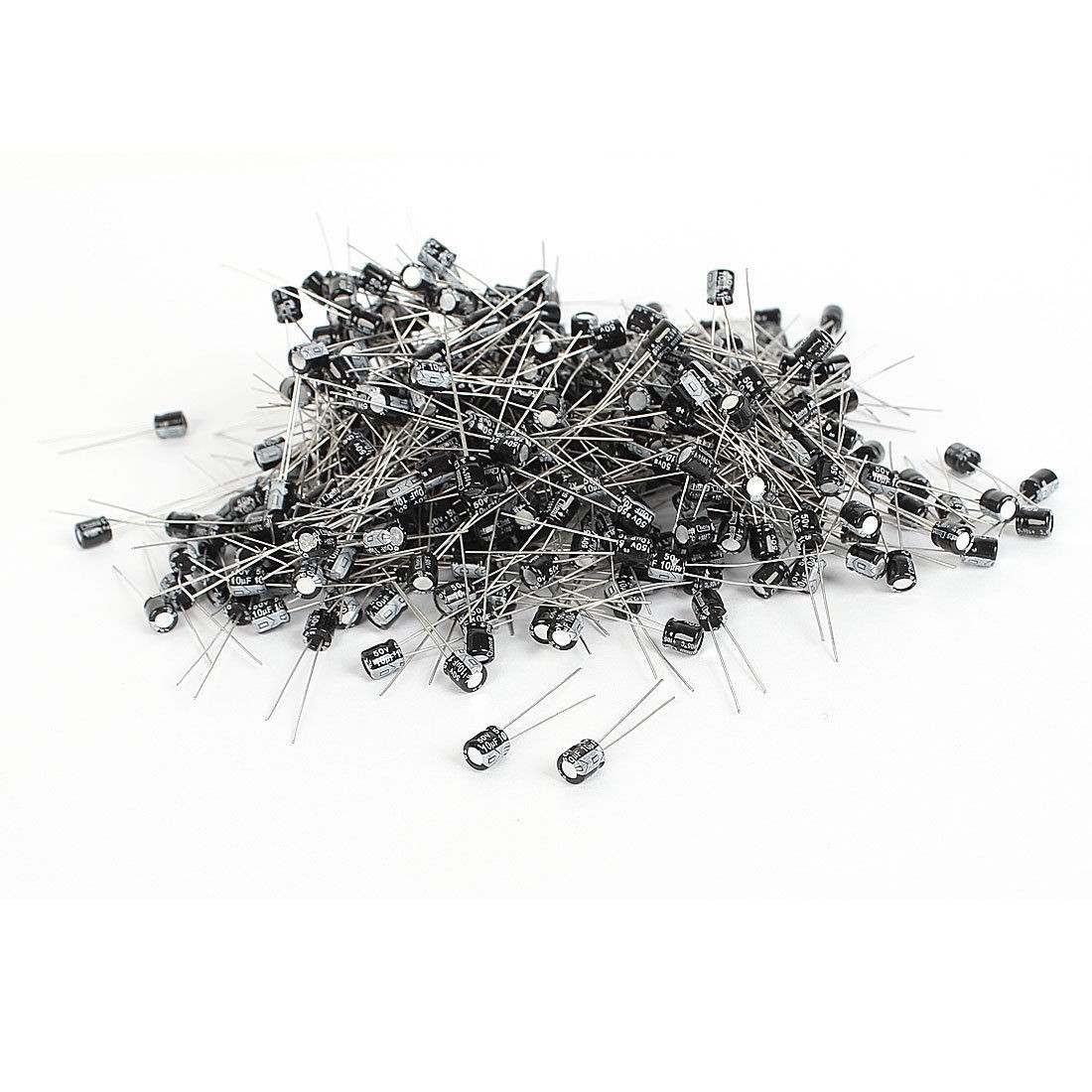 1000 Pcs 5mm x 5mm 10UF 50V Polarized Radial Electrolytic Capacitor