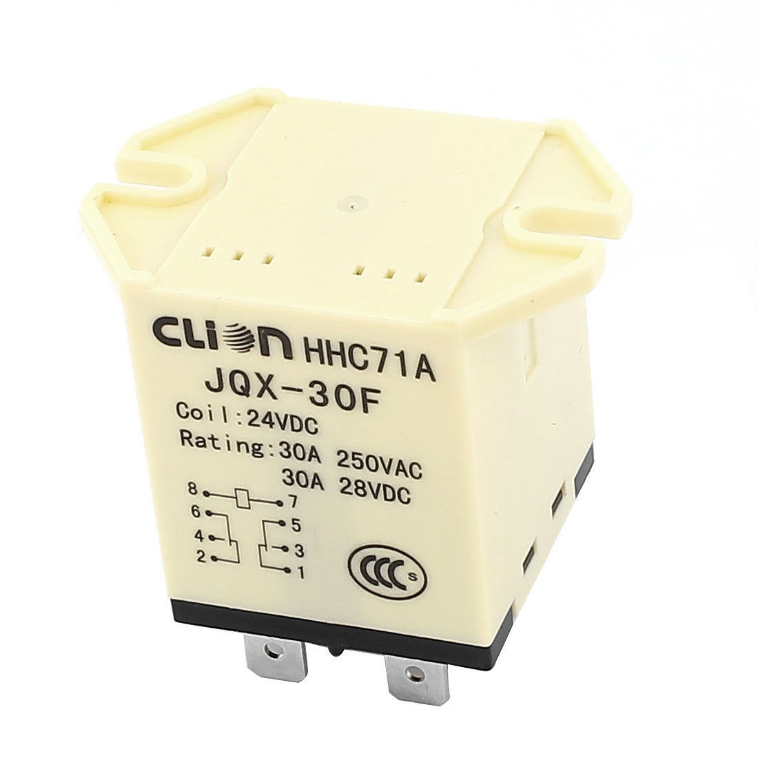 JQX-30F DC 24V Coil Voltage 8-Pin Miniature DC Electromagneti<wbr/>c Relay