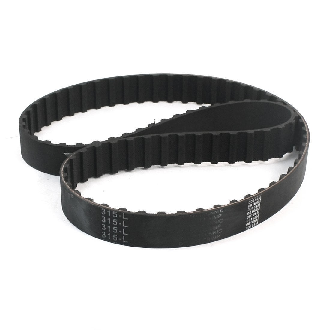 315L 84 Teeth 19mm Wide Rubber Cogged Industrial Timing Belt Black 31.5"