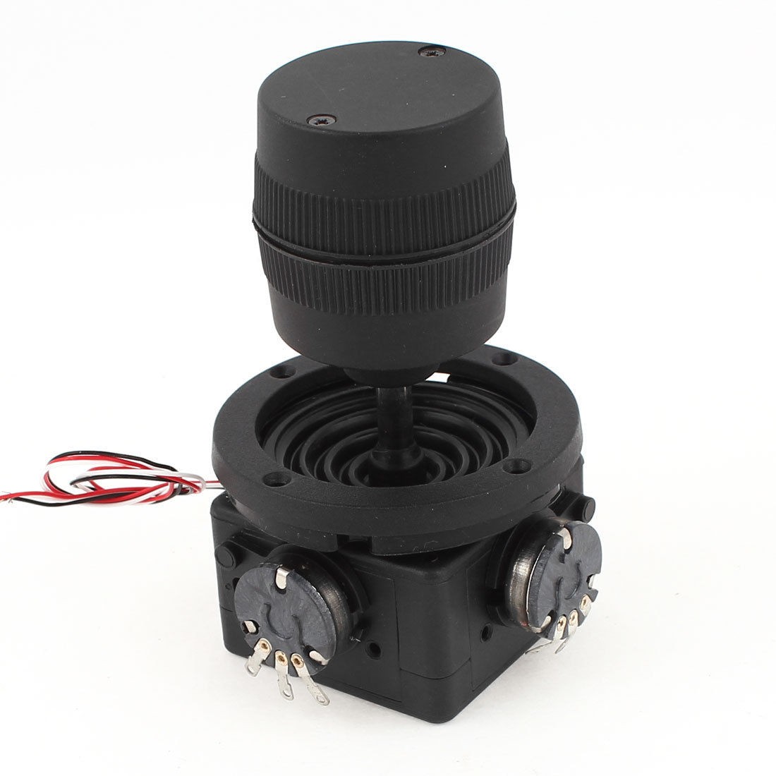 Single Linear 10K Ohm Pushbutton Switch Industrial Joystick Potentiometer Black