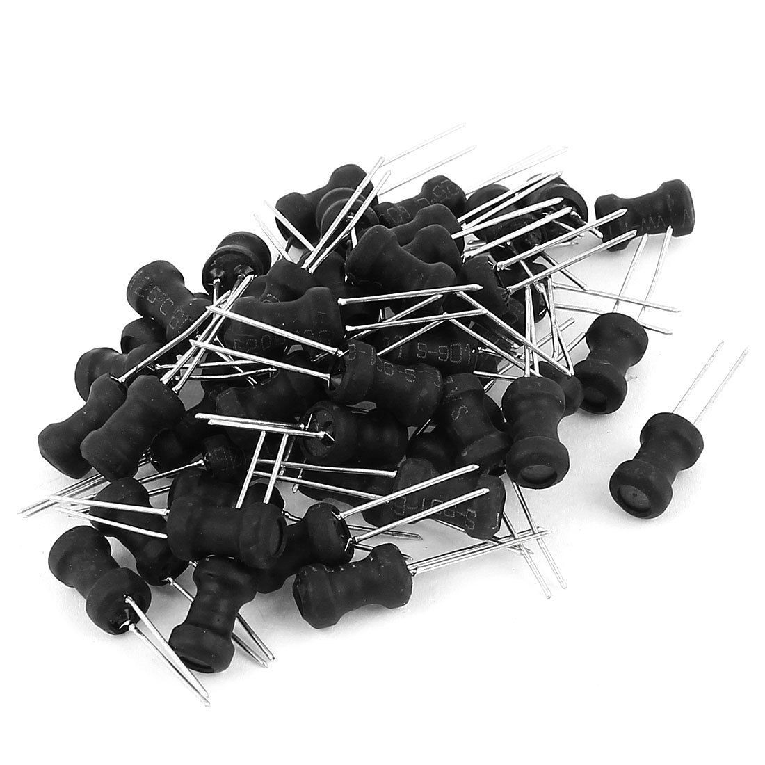 50Pcs 220uH Inductance 6x10mm 2 Pins Radial Leaded Inductors