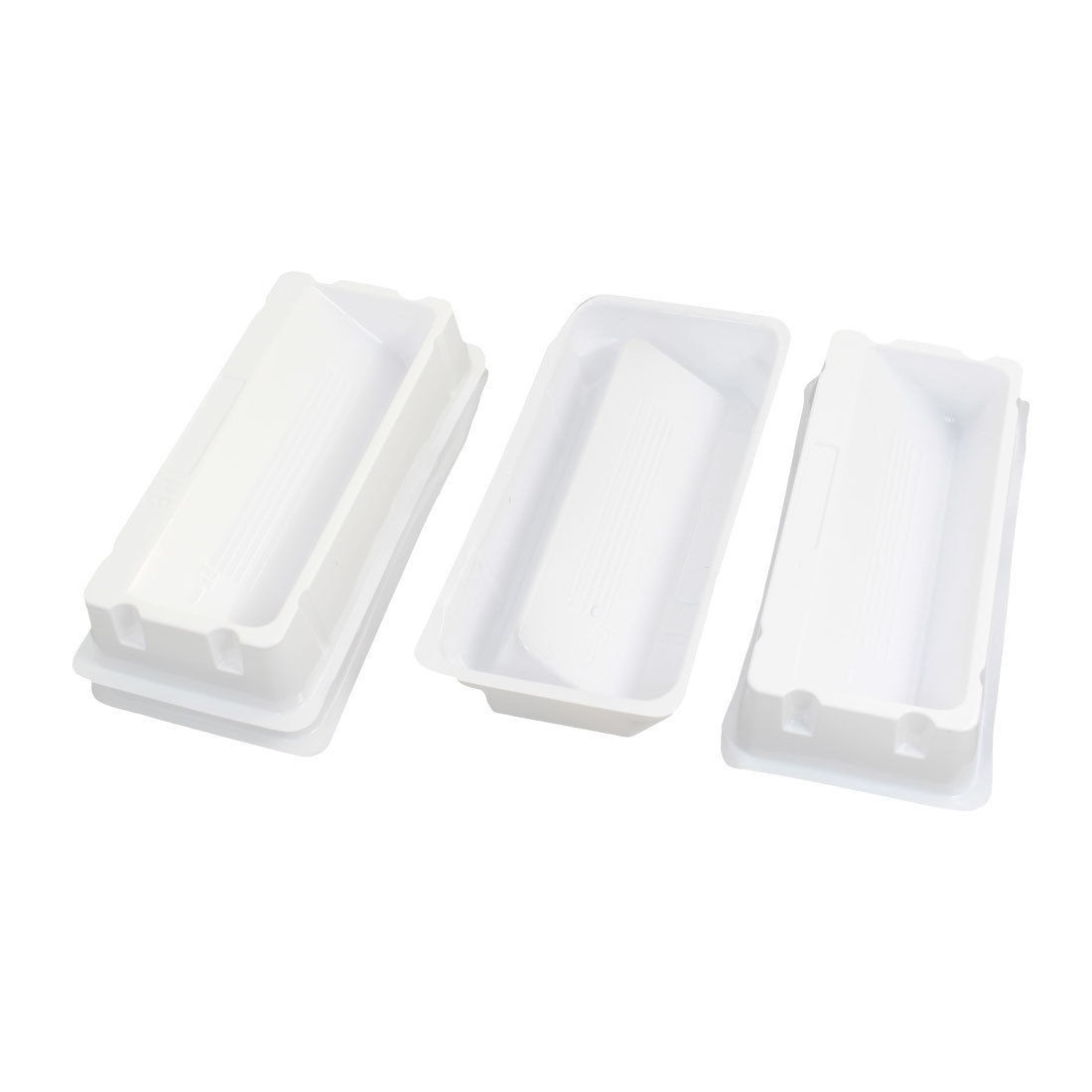 Laboratory White Polypropylene 50mL Liquid Reagent Reservoir 5 Pcs