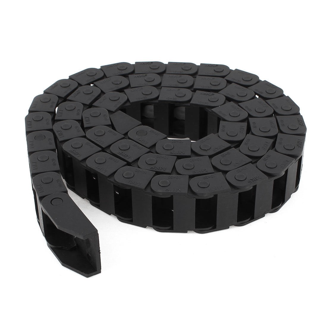 Plastic Towline Cable Carrier Drag Chain Connector 10x20mm 106cm Long