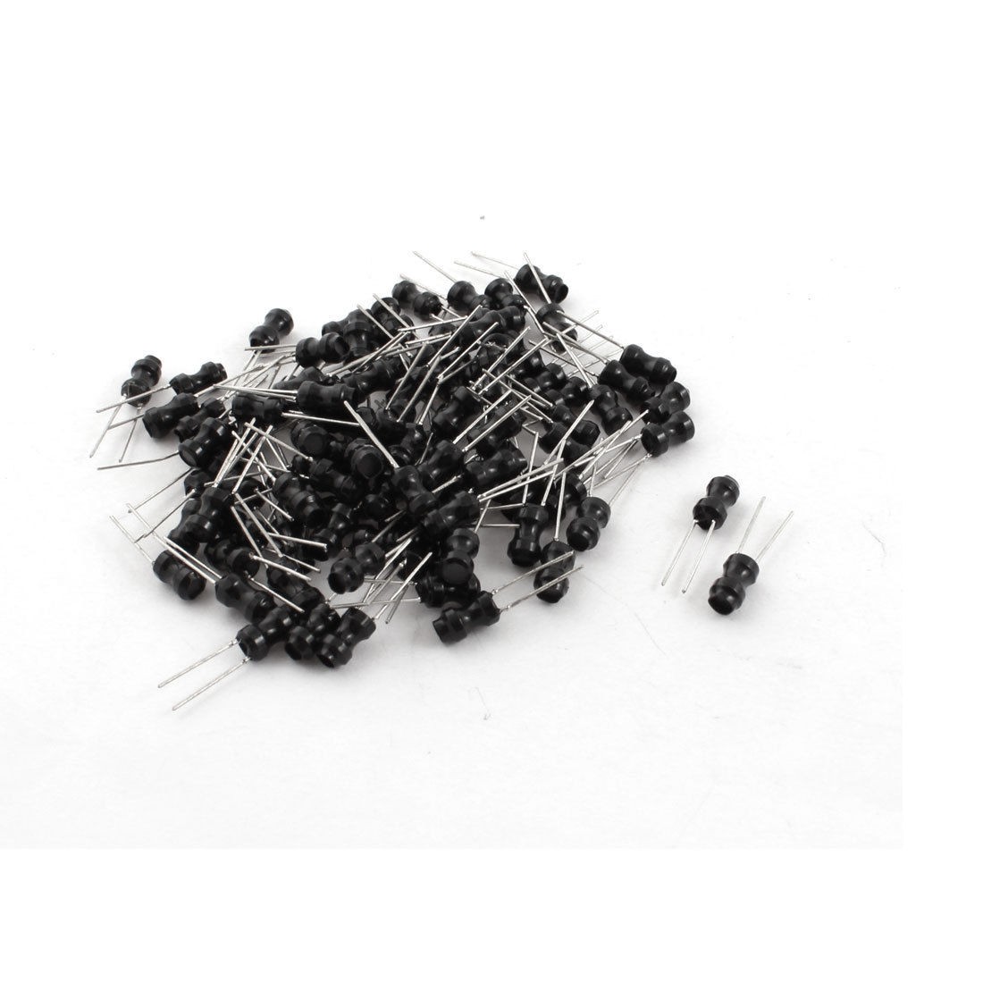 100 Pcs 100uH 300mA Radial Type Coil Choke Inductor 4mm x 6mm
