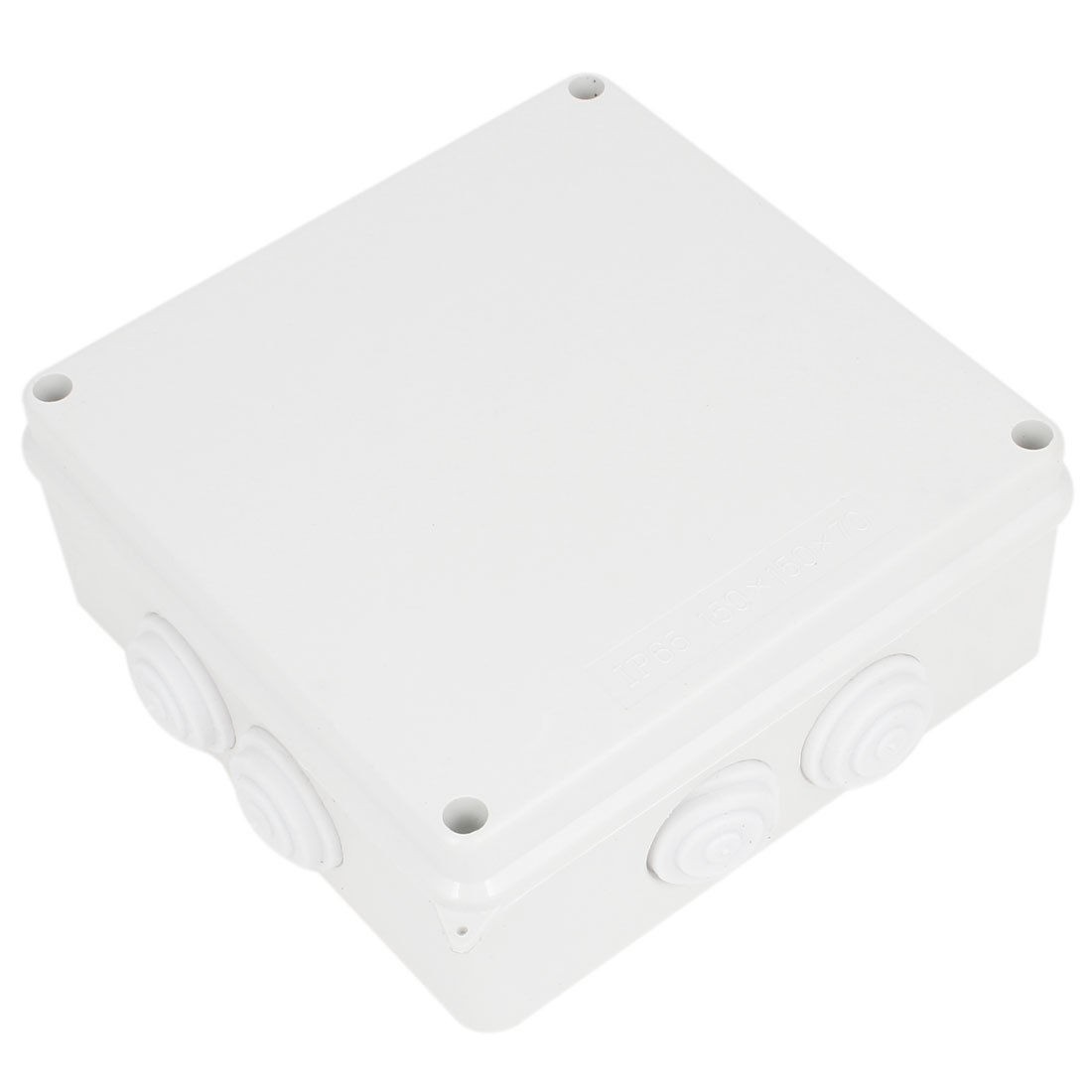 ABS IP65 Waterproof Square Junction Box Plain Press on Lid 150x150x70mm