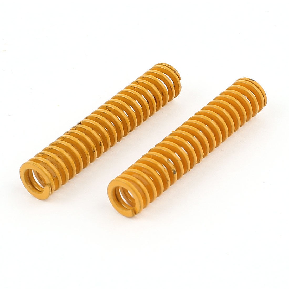 2Pcs Lighter Load Yellow Spiral Stamping Compression Die Spring 8x40mm