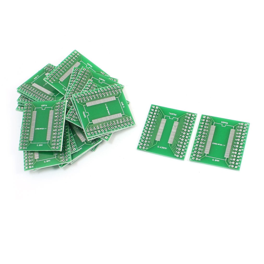 20Pcs SOP56 SSOP56 TSSOP56 0.635mm 0.8mm to DIP56 2.54mm PCB Adapter Converter