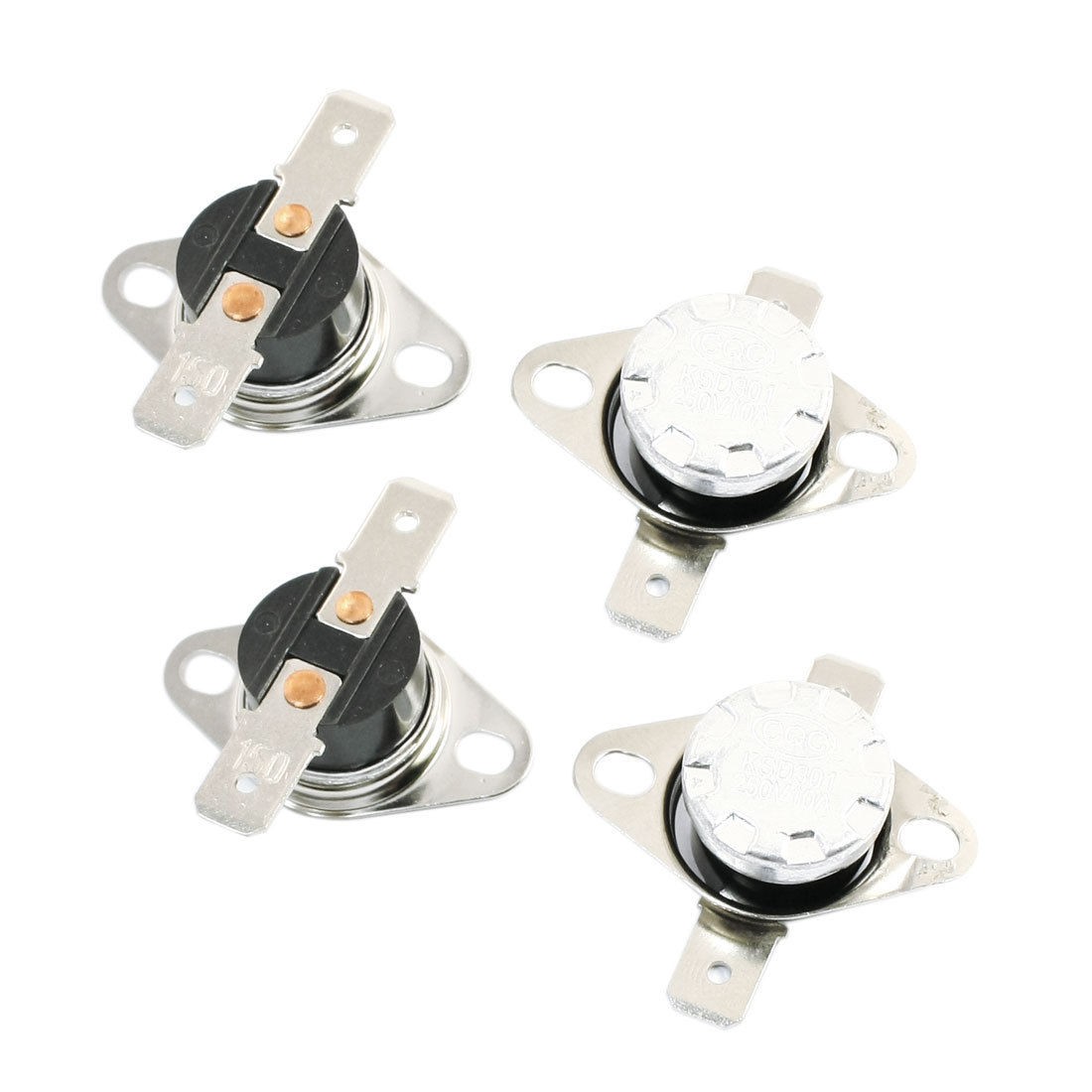 4pcs NC 150 Celsius Temperature Control Switch Thermostat AC250V 10A
