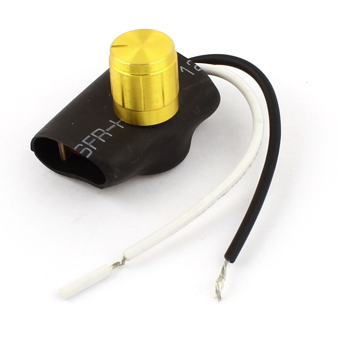 Panel Mounting Gold Tone Rotary Knob Control Dimmer Switch AC220V 1-3A