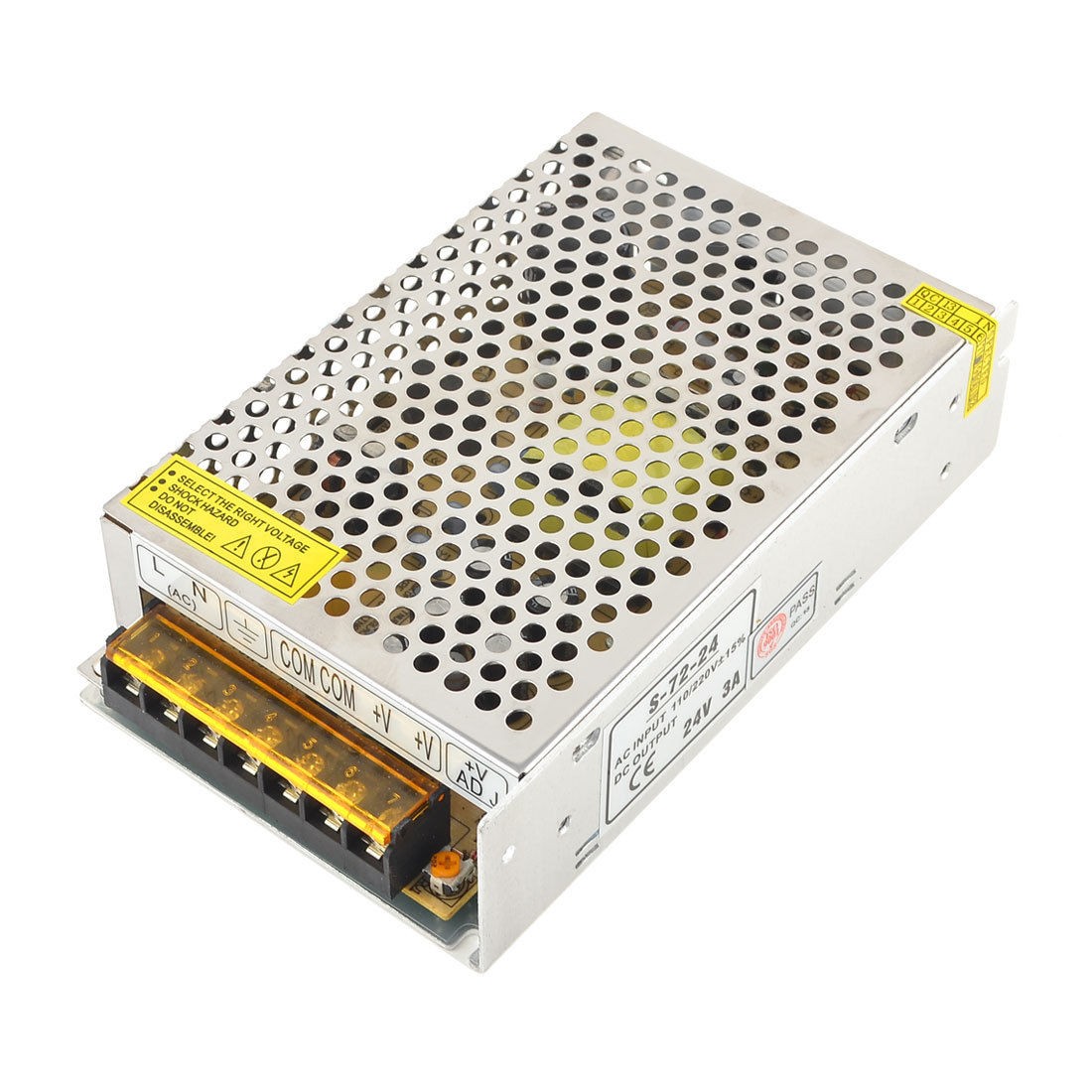 AC 110V-220V DC 24V 3A 72W Metal Housing Switching Power Supply Converter