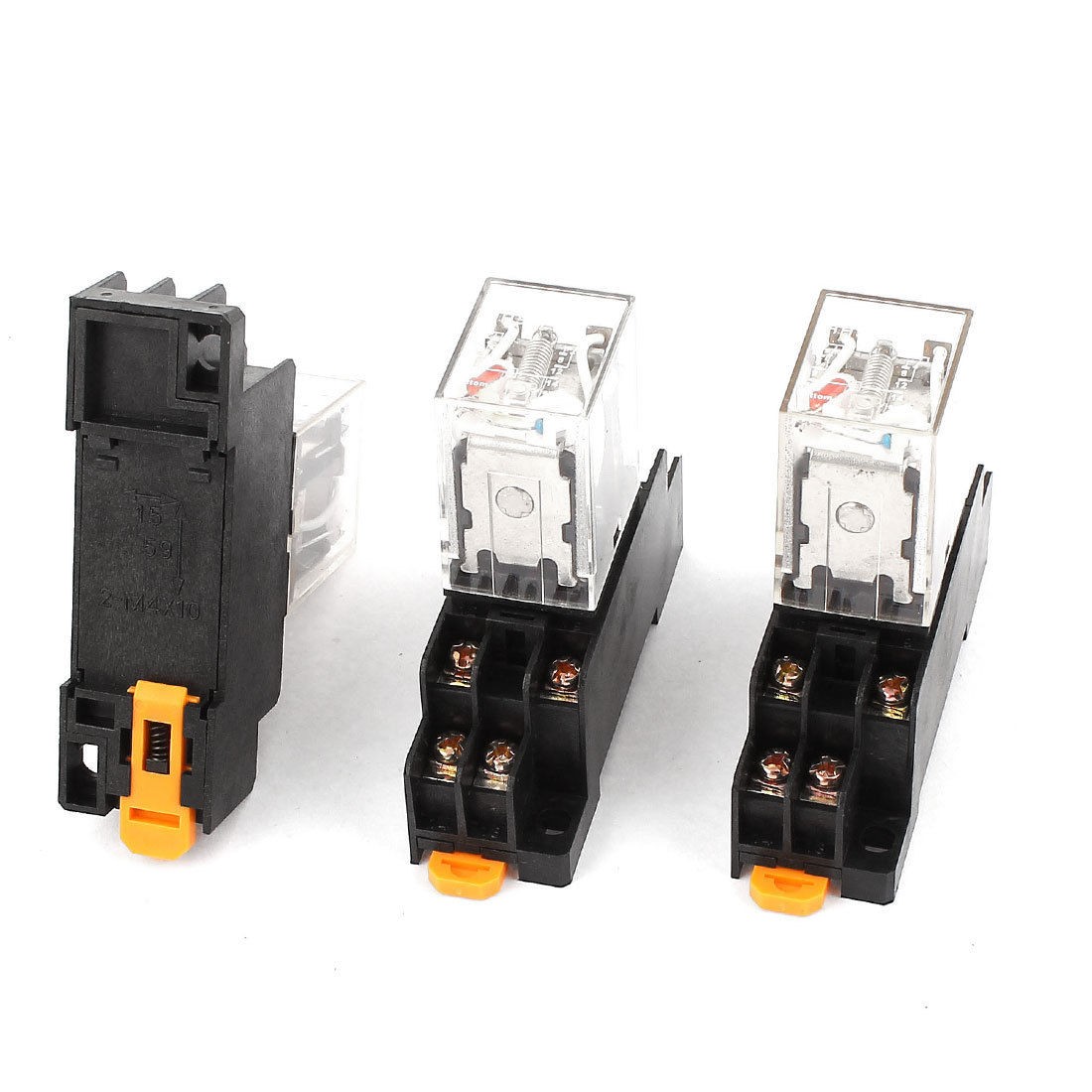 3 Pcs HH52PL AC 220V-240V DPDT Red LED Light Electromagneti<wbr/>c Relay w Socket Base