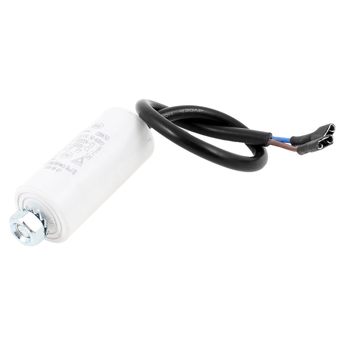 AC 450V/400V 3uF Polypropylene Film Motor Run Capacitor White