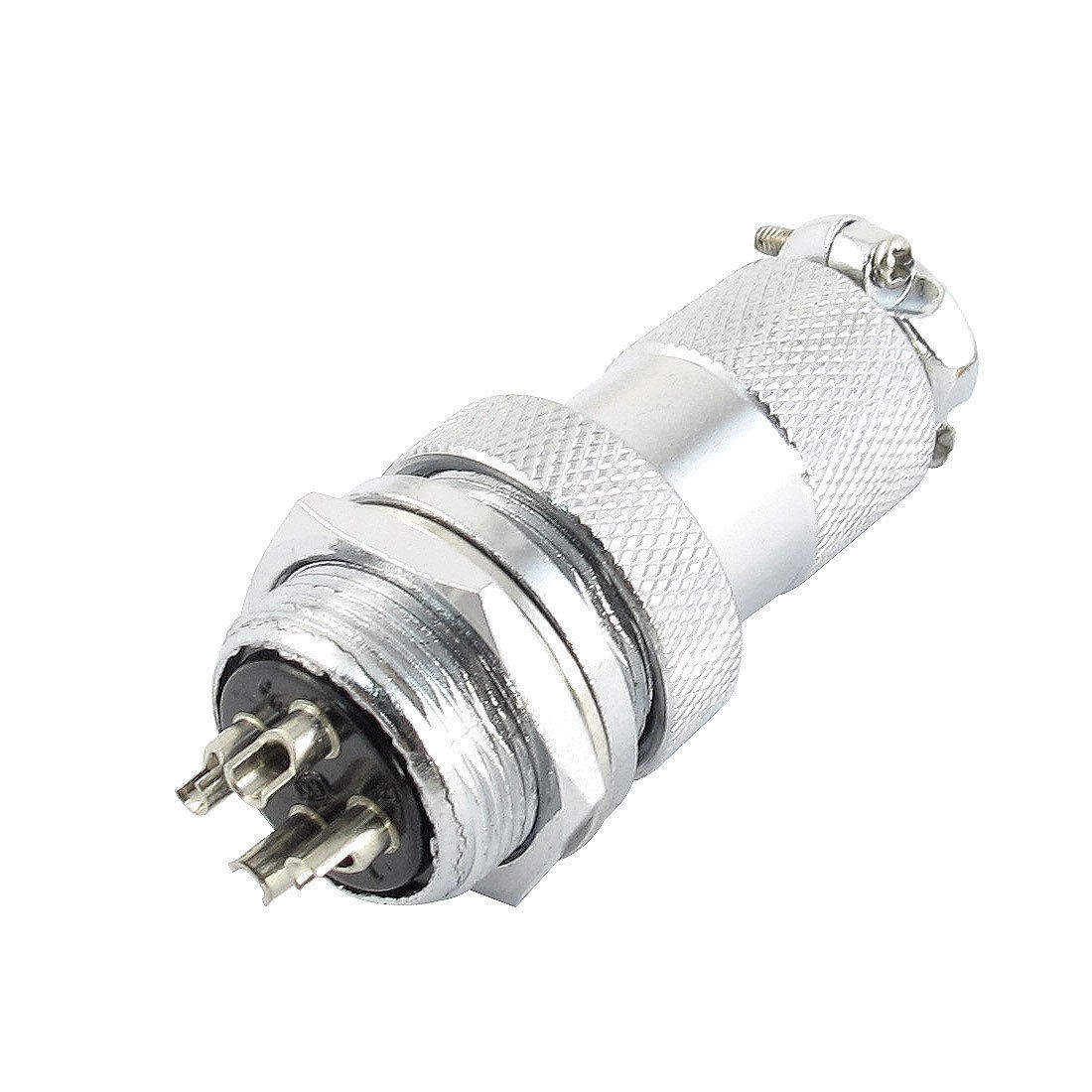 GX20-4 AC 250V 10A 19mm Thread 4Pin Metal Male Female Aviation Plug Connector